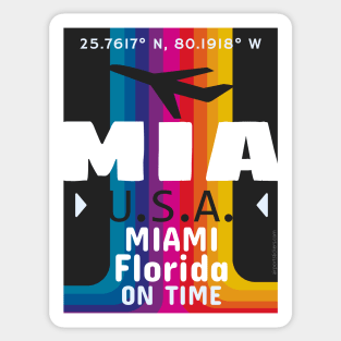 MIA airport Florida 28092021 Sticker